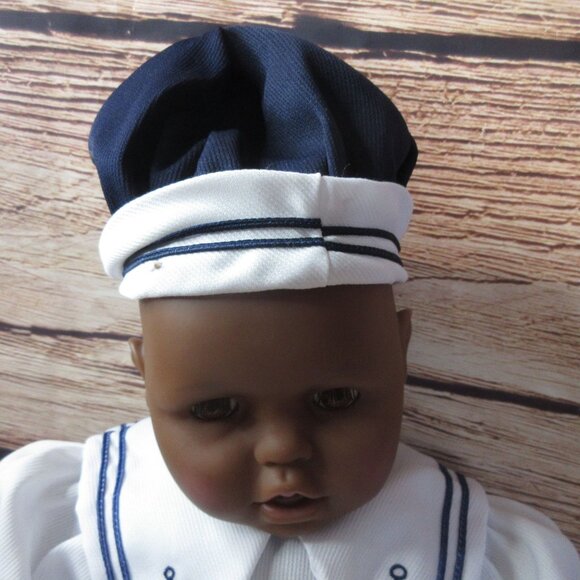 Lissi Doll African American Boy in Sailor Suit 21" Tall Vintage - Picture 3 of 10